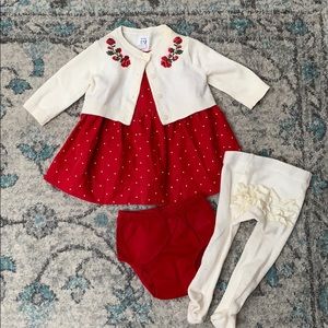 Christmas outfit, includes a matching headband